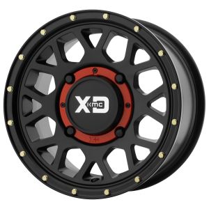 KMC KS135 Grenade 15x6 ATV/UTV Wheel - Satin Black (4/137) +38mm [KS13556048738]