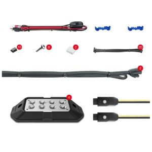XK Glow 4pc 6W Rock Lights with XKchrome Smartphone App-enabled Bluetooth Kit