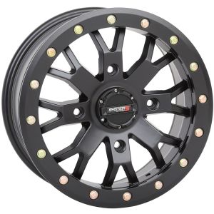 System 3 SB-4 Beadlock 14x7 ATV/UTV Wheel - Matte Black (4/156) 6+1 [14S3-3156]