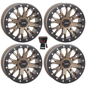 System 3 SB-4 Beadlock Bronze (4+3) UTV Wheels 14