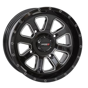 System 3 ST-4 14x7 ATV/UTV Wheel - Gloss Black (4/137) 4+3 [14S3-4137]