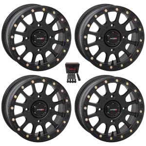 System 3 SB-5 Beadlock Black ATV Wheels 14