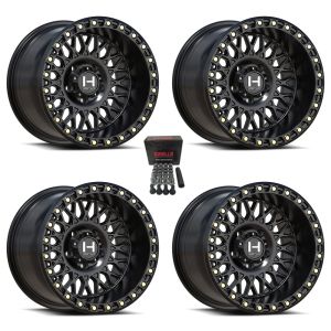 Hostile Jackal 15x8 Wheels Satin Black CFMoto UForce U10 Pro / U10 XL Pro / ZForce Z10 / Z10-4