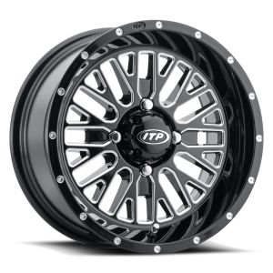 ITP Momentum 14x7 ATV/UTV Wheel - Gloss Black/Milled (4/156) +30mm [1422736731B]