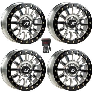 Sedona Sano Beadlock 15x7 Wheels Cast Polaris RZR Turbo R & Pro R Ranger 1500 Xpedition