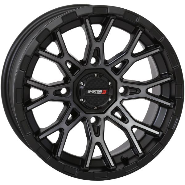 リカルドTYPE3 TRiNiDAD System 3 ST-6 12x7 ATV/UTV Wheel - Dark Tint (4/110) 2+5 [12S3-